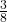 \frac 3 {8}