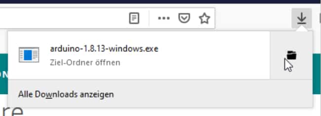 Arduino Installation - Die Fortschrittsanzeige