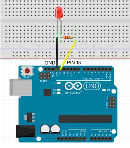 Arduino mit mBlock: Der Schaltungsaufbau