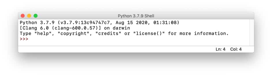 Python For Schleife – Shell Ansicht