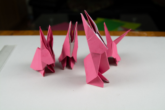 Origami Hase: Das Ergebnis