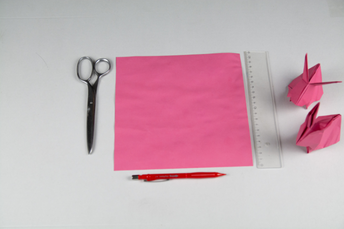 Origami Hase: Das Material