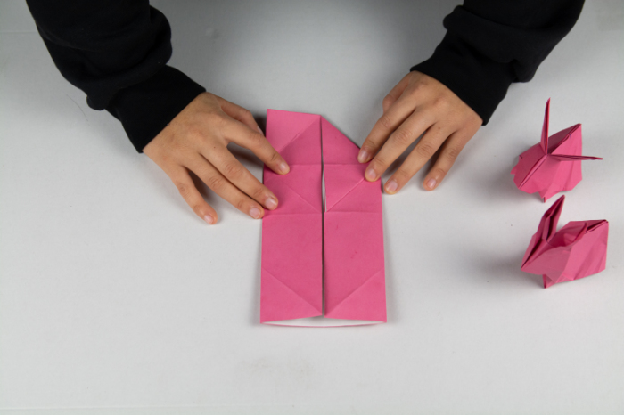 Den Origami Osterhasen falten
