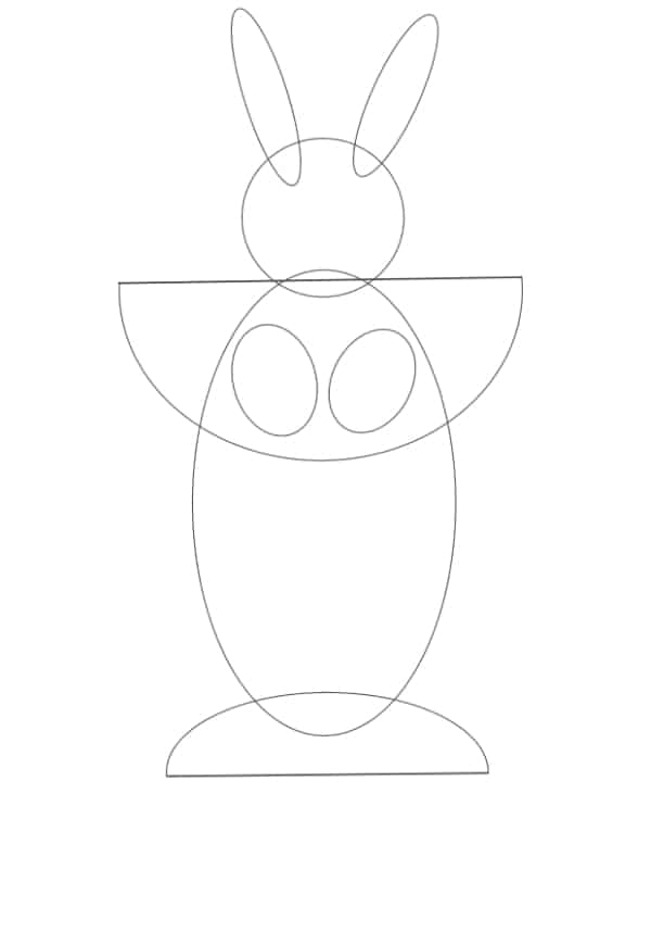Osterhase malen mit Rucksack