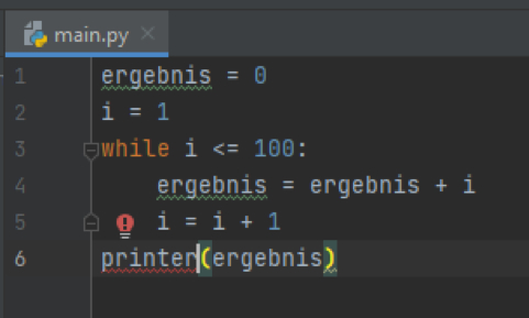 PyCharm Fehler