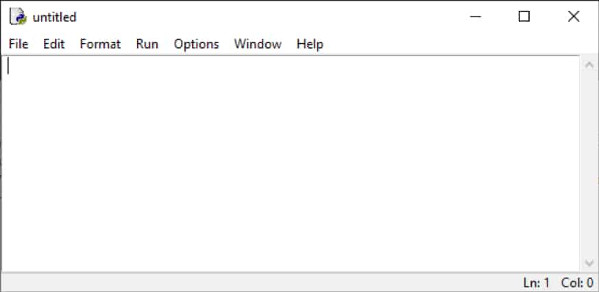 Python IDLE - Der Editor