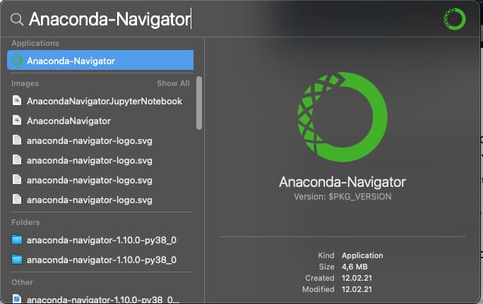 Python Anaconda Navigator