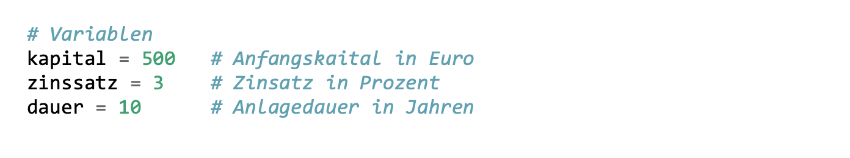Funktion der Kommentare in der Python Syntax