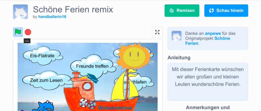 Scratch Projekt: Info