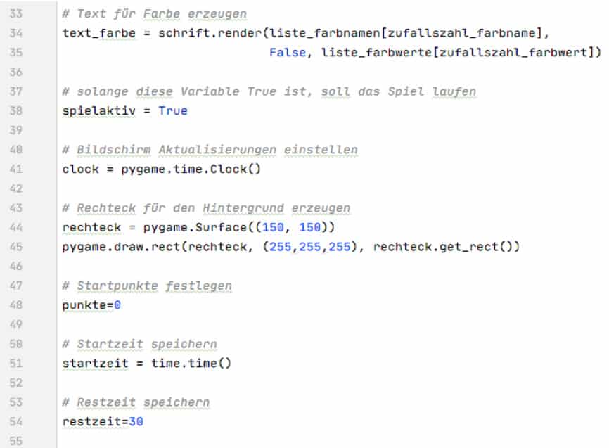 Pygame: Startvorkehrungen treffen
