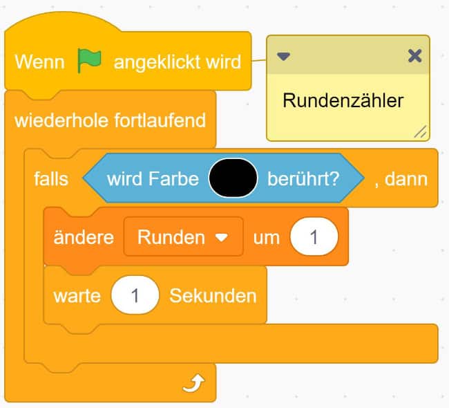 Den Rundenzähler einrichten