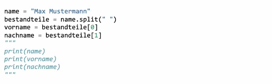 Kommentare in Python – Eine alternative Darstellung