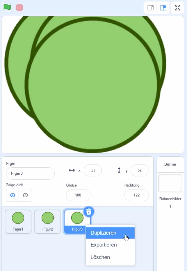 Scratch Labyrinth – Kreise duplizieren
