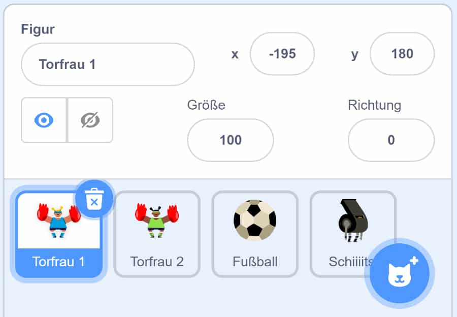 Scratch Ping Pong – Die Spielfiguren erstellen