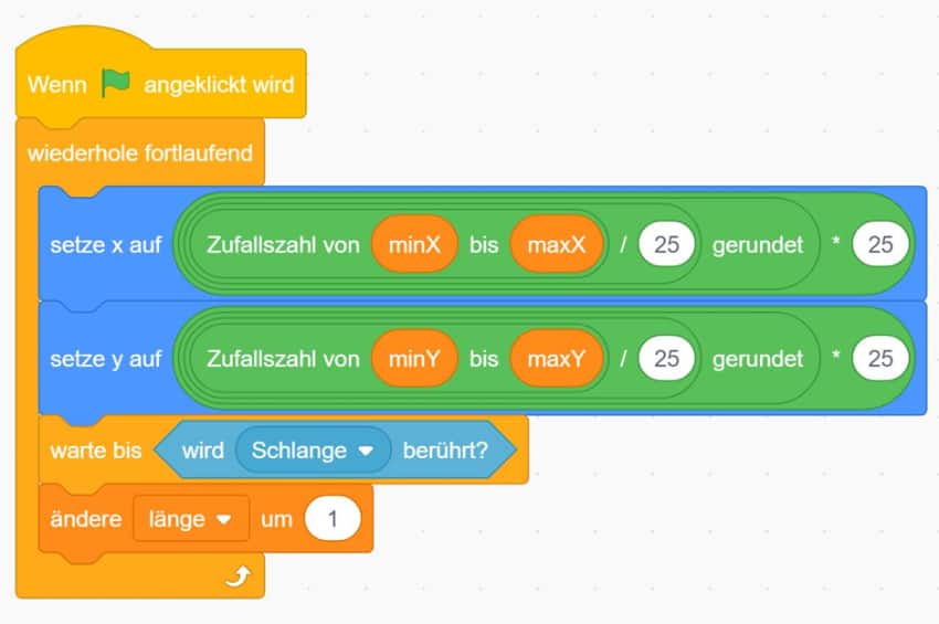 How to make a google snake game in Scratch