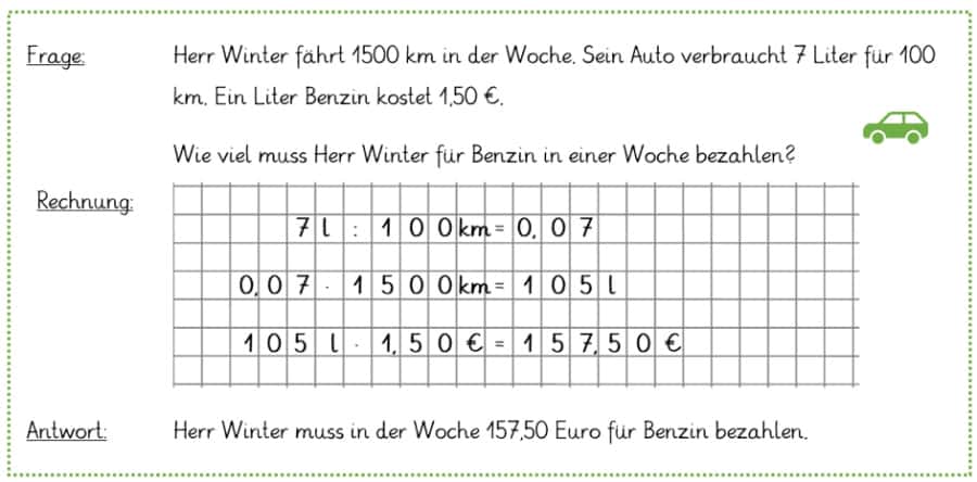 Aufgabe für die Klasse 6