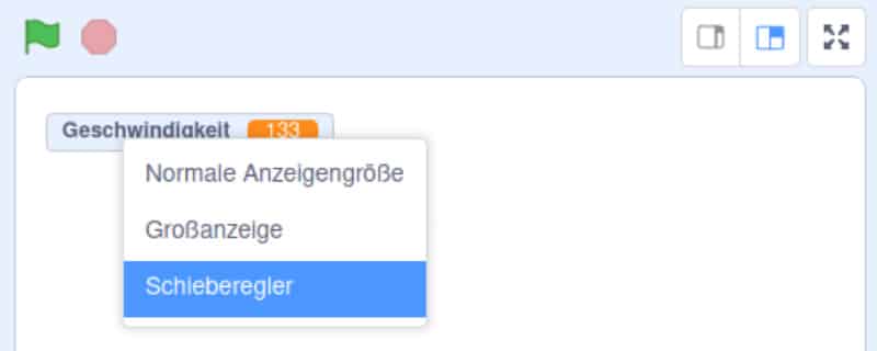 Geschwindigkeit für Musik in Scratch regeln