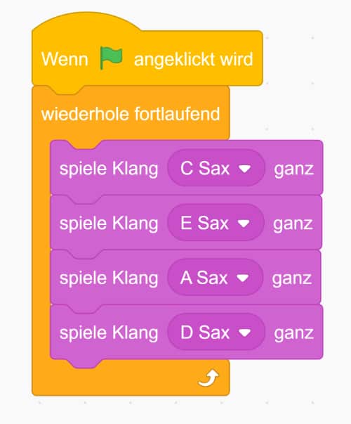 Die Hintergrundmelodie für Mario in Scratch hinzufügen