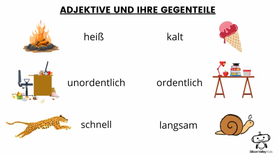 Adjektive – Die Gegensatzpaare