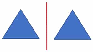 Symmetrie: Zwei Dreiecke