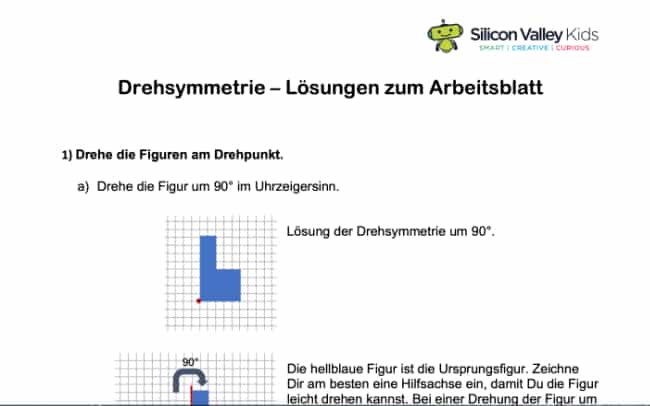 Lösungsblatt Drehsymmetrie