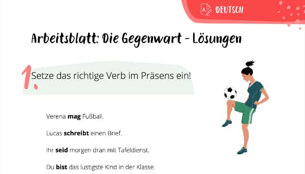 Lösungsblatt Gegenwart