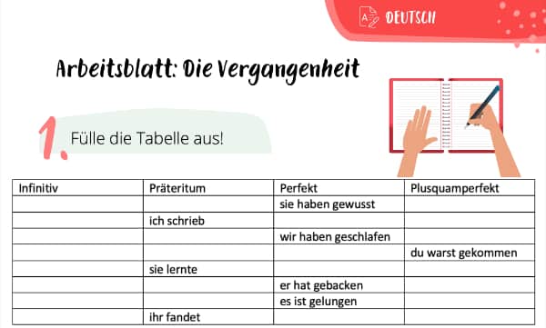 Übungen Vergangenheit