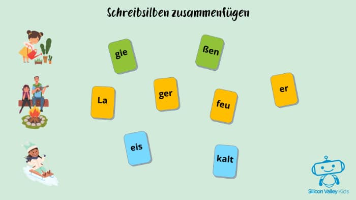 Verbinden von Silben