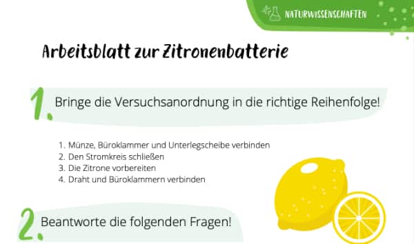 AB Zitronenbatterie