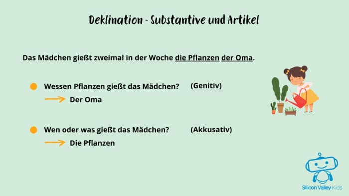 Deklination – Substantive & Artikel