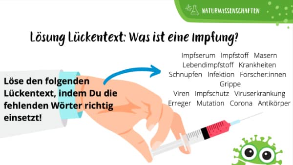 Lösungsblatt Impfung