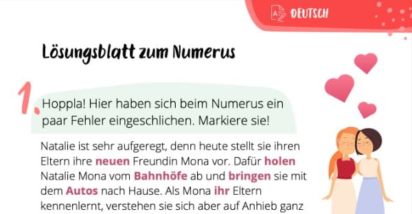 Lösungsblatt zum Numerus