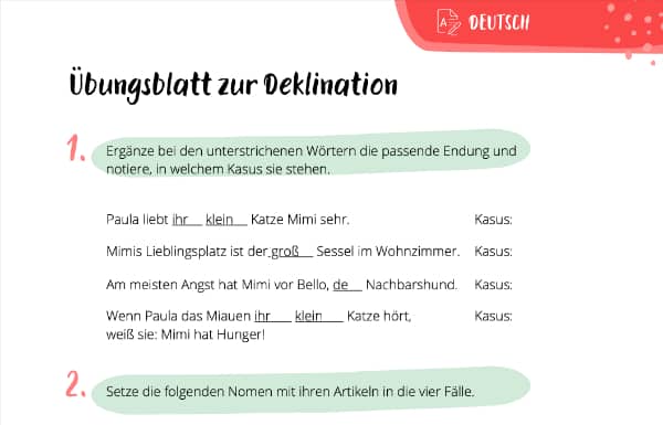 Deklination Gleichstrommotor - Alle Fälle des Substantivs, Plural und  Artikel