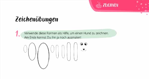 Zeichenübungen für Kinder