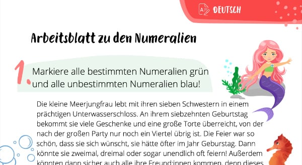 Aufgaben zu den Numeralien