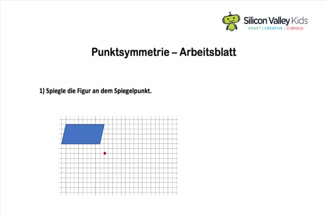 Punktsymmetrie – Übungsblatt