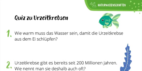 Quiz Urzeitkrebse