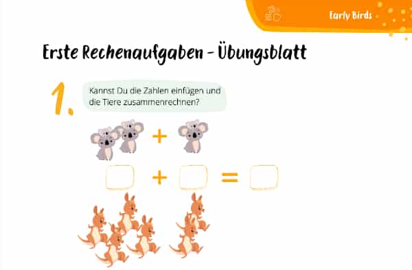 Rechnen lernen – Übung