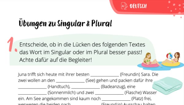 Singular & Plural (Übungen)
