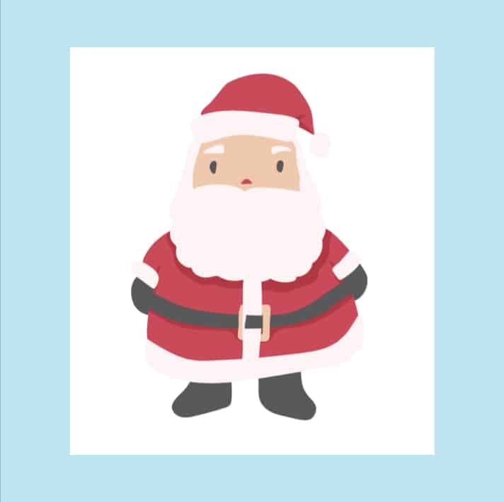Weihnachtsmann zeichnen