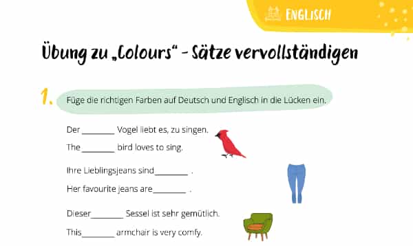 "Colours" – Unterrichtsmaterial für Englisch