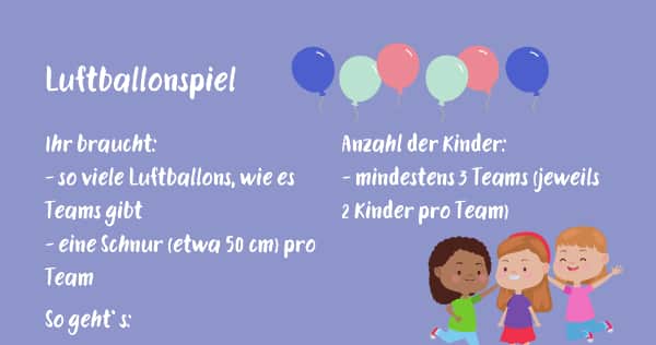 Kindergeburtstag Luftballonspiel