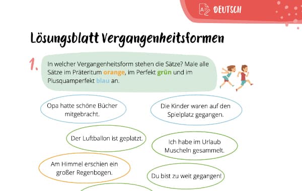 Die 3 Vergangenheitsformen im Deutschen – einfach erklärt mit Übungen