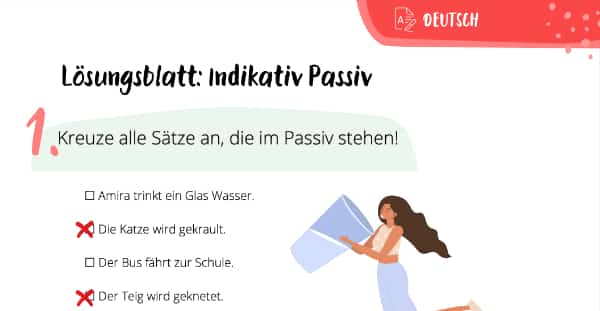 Lösungsblatt Passiv