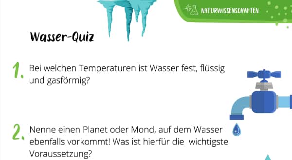 Wasser-Versuche: Quiz