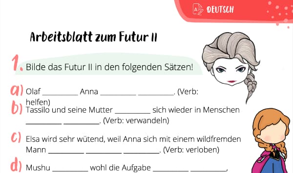 Arbeitsblatt zum Futur 2