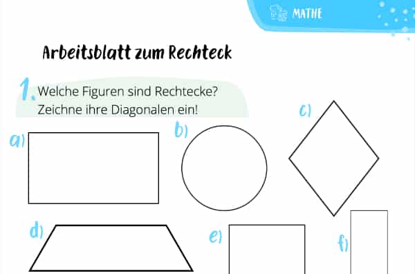 Arbeitsblatt zum Rechteck