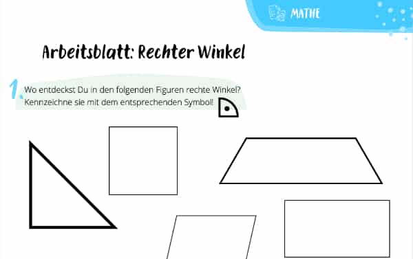 Arbeitsblatt: Rechter Winkel