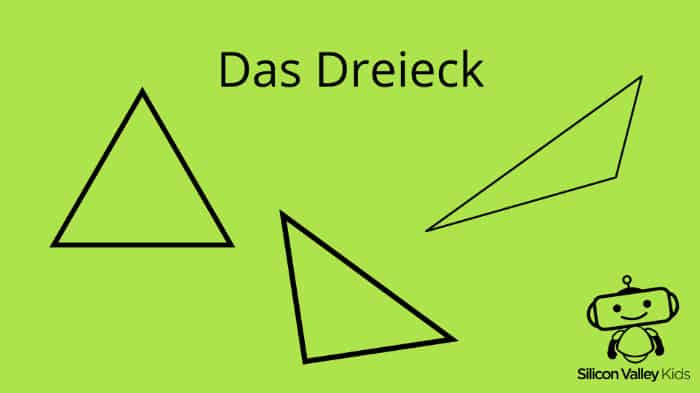 Eine geometrische Form mit drei Seiten