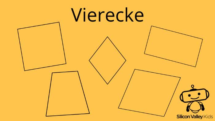 Geometrische Formen mit vier Seiten